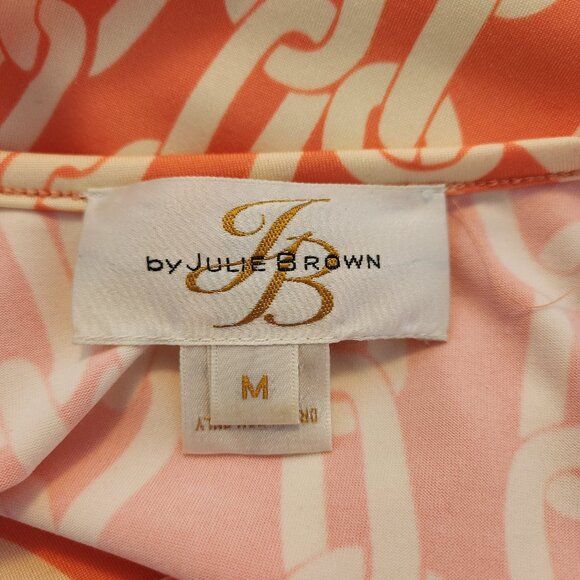 JB by Julie Brown orange wrap dress, size medium - Picture 6 of 8